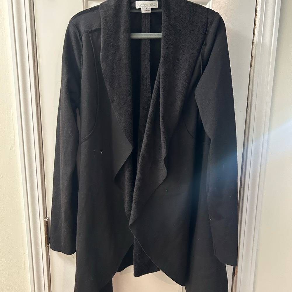 Black Women's Poncho boutique purchase super soft interior lining perfect for da